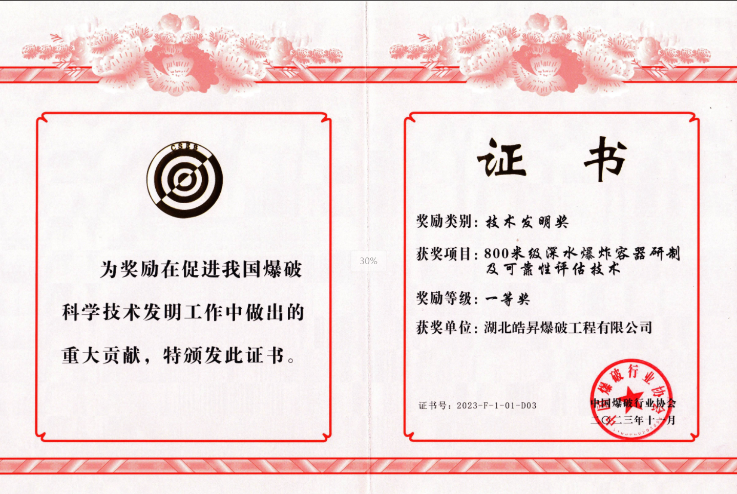 技術發(fā)明一等獎